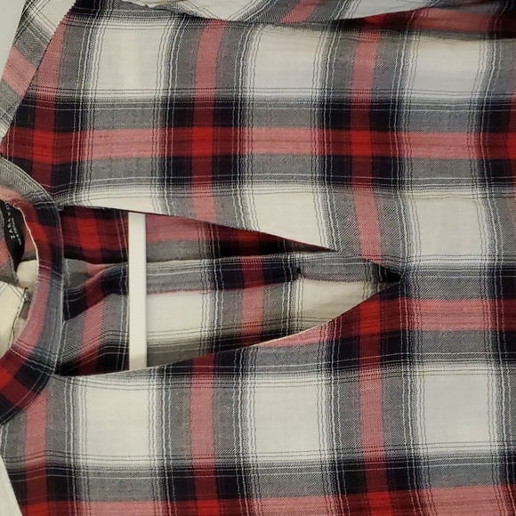 Zara Plaid Long Sleeve Women's Top. - Picture 2 of 4